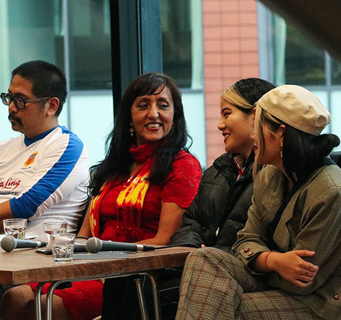 Stanley Chow, Anjum Malik, Fon and Fa Watkins, photo Zarina Akhtar