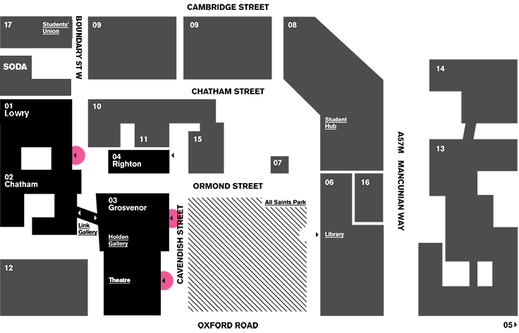 All Saints Campus Map